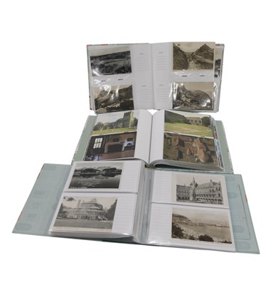 Lot 263 - Three albums of postcards, mid to late 20thC,...