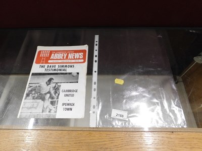 Lot 2188 - A Cambridge United vs. Ipswich Town 1977...
