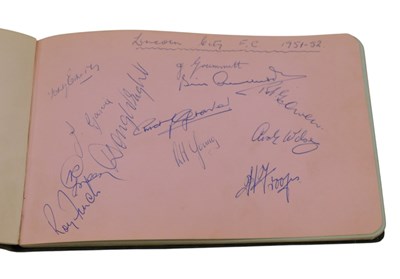 Lot 287 - An autograph album, containing a small group...