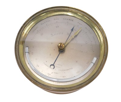 Lot 303 - A late 19thC F Dent of London brass cased...