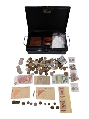 Lot 310 - A quantity of coins and banknotes, comprising...