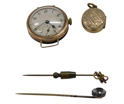 Lot 341 - A collection of 9ct gold and other jewellery,...