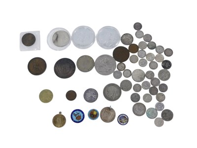 Lot 343 - Pre-decimal coinage, comprising two half...
