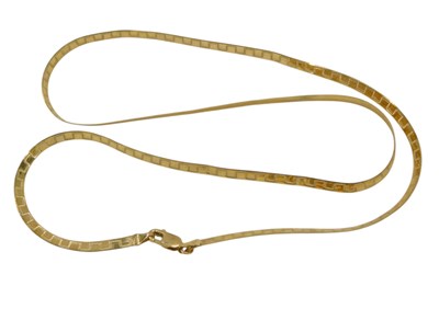 Lot 111 - A fine link neck chain, with engraved Greek...