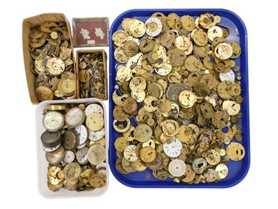Lot 352 - A large group of watch maker's parts, to...