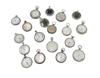 Lot 368 - A group of clock maker's clock and watch...