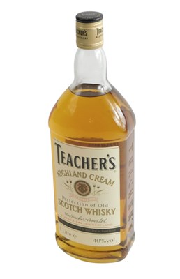 Lot 396 - A 1 litre bottle of Teacher's Highland Cream...