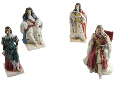 Lot 404 - Four Royal Doulton figures, of The Stewarts,...