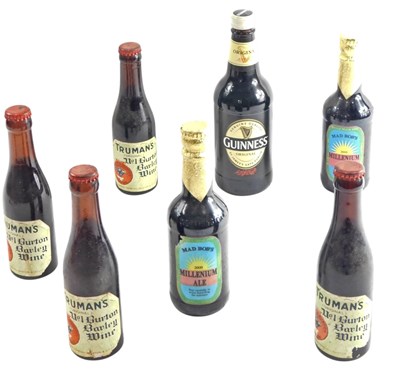 Lot 415 - Seven bottles of commemorative wine and ales,...