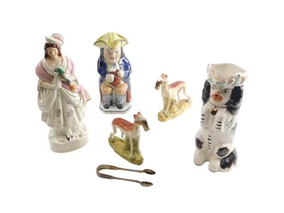 Lot 420 - Late 19thC Staffordshire, comprising two...