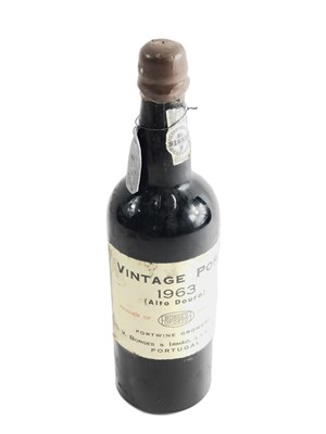 Lot 421 - An Alto Douro vintage port for 1963, for the...