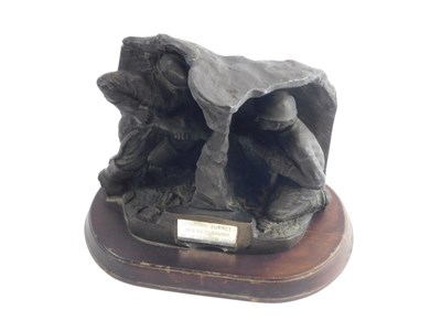 Lot 436 - A resin figure group of The Channel Tunnel...