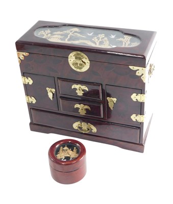 Lot 466 - A late 20thC Eastern inspired jewellery box,...