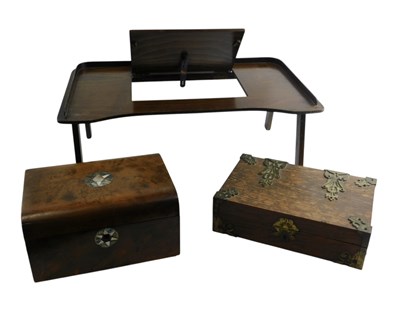 Lot 474 - Late 19th/early 20thC boxes, comprising a...