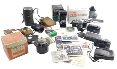 Lot 484 - An Asahi Pentax Sportmatic F, A Pattison 35...