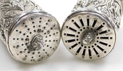 Lot 12 - A pair of late 19thC Indian salt and pepper...