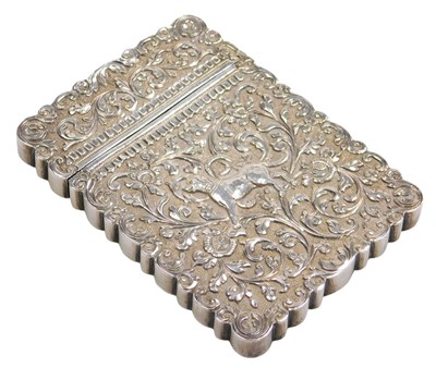 Lot 19 - A late 19thC Anglo-Indian calling card...