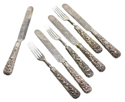 Lot 22 - A late 19thC Anglo-Indian part suite of fruit...