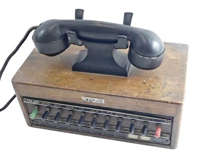 Lot 495 - A vintage telephone, with conference and spec...