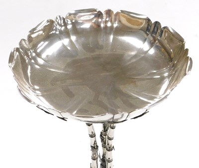 Lot 7 - A late 19thC Chinese silver centrepiece,...