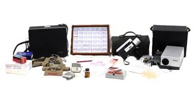 Lot 509 - Camera and optics equipment, comprising a...