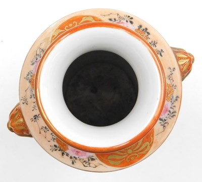 Lot 49 - A Japanese Meiji period Kutani porcelain vase,...
