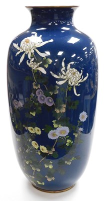 Lot 8 - A large Japanese Meiji period cloisonne enamel...