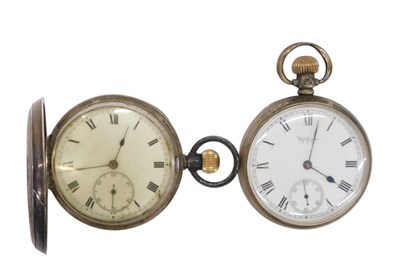 Lot 380 - Two 20thC silver cased pocket watches, one...