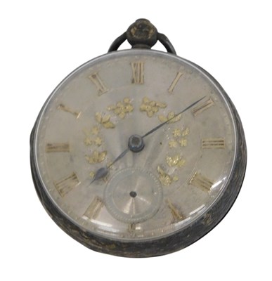 Lot 381 - A Victorian silver cased pocket watch, with a...