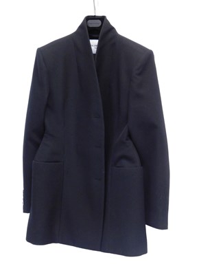 Lot 58 - A Balenciaga black oversized hourglass blazer,...