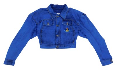 Lot 62 - A Vivienne Westwood cropped denim boxer jacket,...