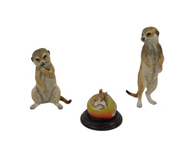Lot 609 - A Country Artist meerkat figure, a similar...