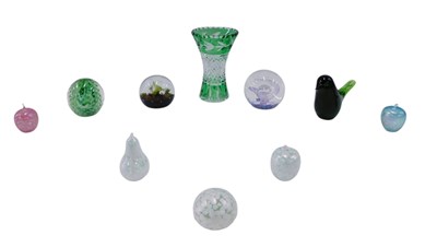Lot 616 - A collection of coloured glass, to include...