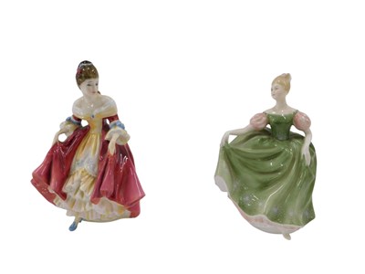 Lot 636 - Two Royal Doulton figurines, Michelle and...