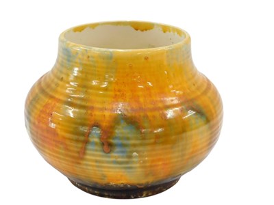 Lot 639 - A Crown Ducal blue orange and brown mottled...