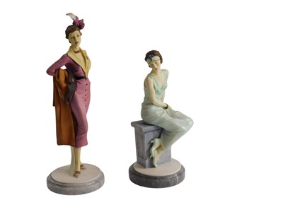 Lot 656 - Two Royal Doulton figurines, Eve and Simone.