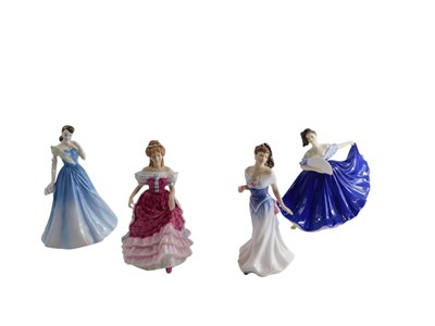 Lot 657 - Four Royal Doulton figurines, For You, Sweet...