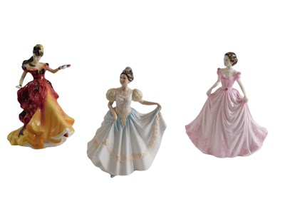Lot 659 - Three Royal Doulton porcelain figurines,...