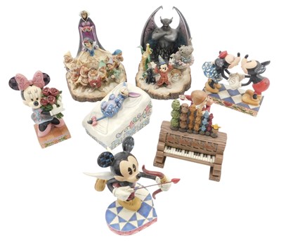 Lot 667 - Seven Walt Disney showcase collection figure...
