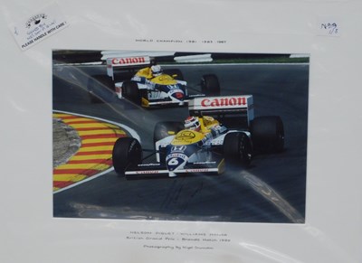 Lot 25 - Motor Racing - Nigel Snowdon. A signed mounted...