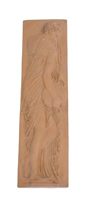 Lot 714 - A late 19th/early 20thC terracotta plaque,...