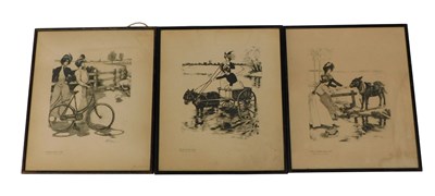 Lot 718 - After G Underwood. A pair of Queens and Jack,...