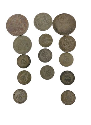 Lot 246 - A German silver shilling, a 1935 crown, and...
