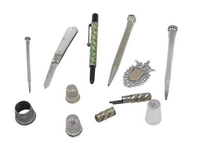 Lot 763D - A collection of small silver, etc., to include...