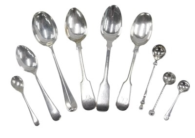 Lot 759 - A quantity of silver spoons, various shapes,...