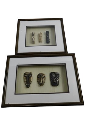 Lot 400 - Three small Nigerian tribal fetish marks,...