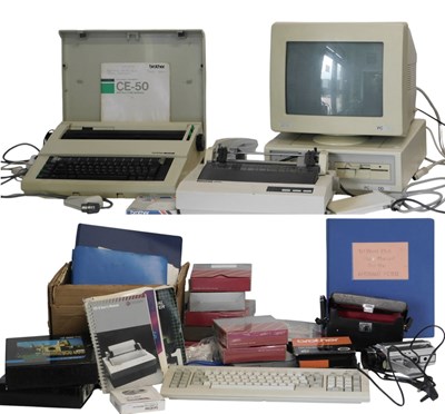 Lot 814 - A quantity of home computer equipment, to...