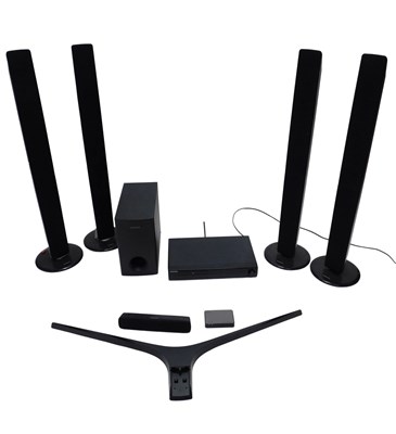Lot 846 - A Samsung DVD player and surround sound.