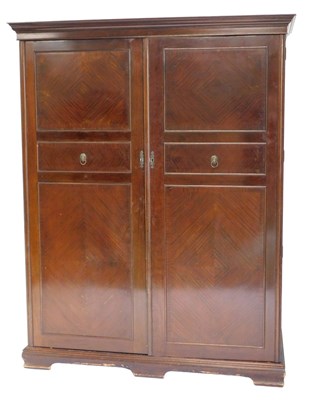 Lot 865 - An early 20thC mahogany gentleman's compactum...