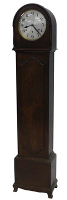 Lot 869 - An early 20thC oak cased longcase clock, with...